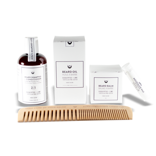 Beard Grooming Kit - Eucalyptus & Lime - Camomile Beauty - Green Natural Cruelty-free Beauty Shop