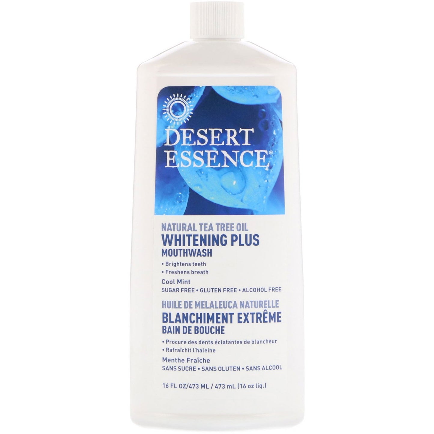 Dessert Essence-Tea Tree Oil Mouthwash Whitening Plus