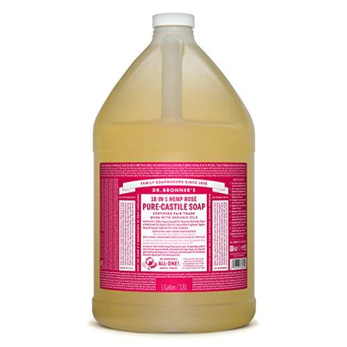Dr. Bronner-Rose Pure-Castile Liquid Soap
