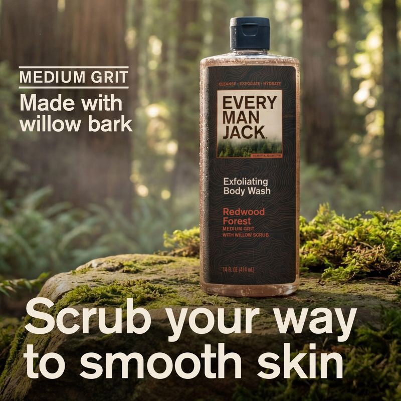 Exfoliating Body Wash - Redwood Forest - Camomile Beauty