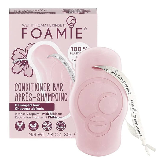   Foamie - Hibiscus Conditioner Bar for Damaged Hair_80g