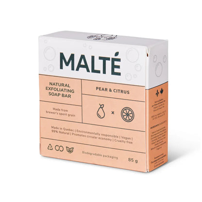 Exfoliating Soap Bar - Exfoliating & Moisturizing Scented Pear & Citrus