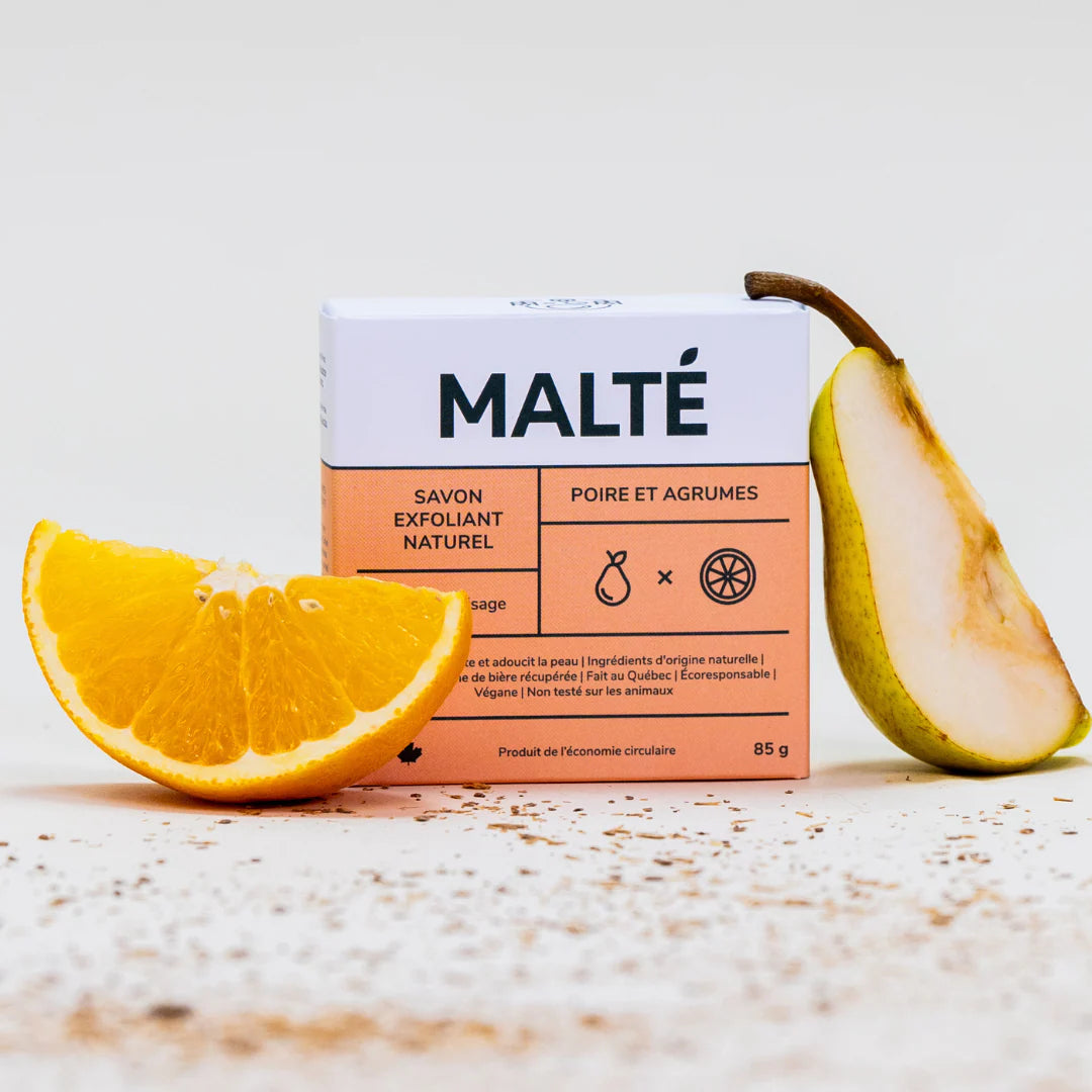 Exfoliating Soap Bar - Exfoliating & Moisturizing Scented Pear & Citrus