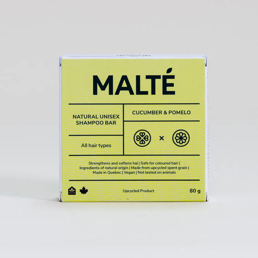 Shampoing solide - Hydratant et apaisant, parfum concombre et pomelo