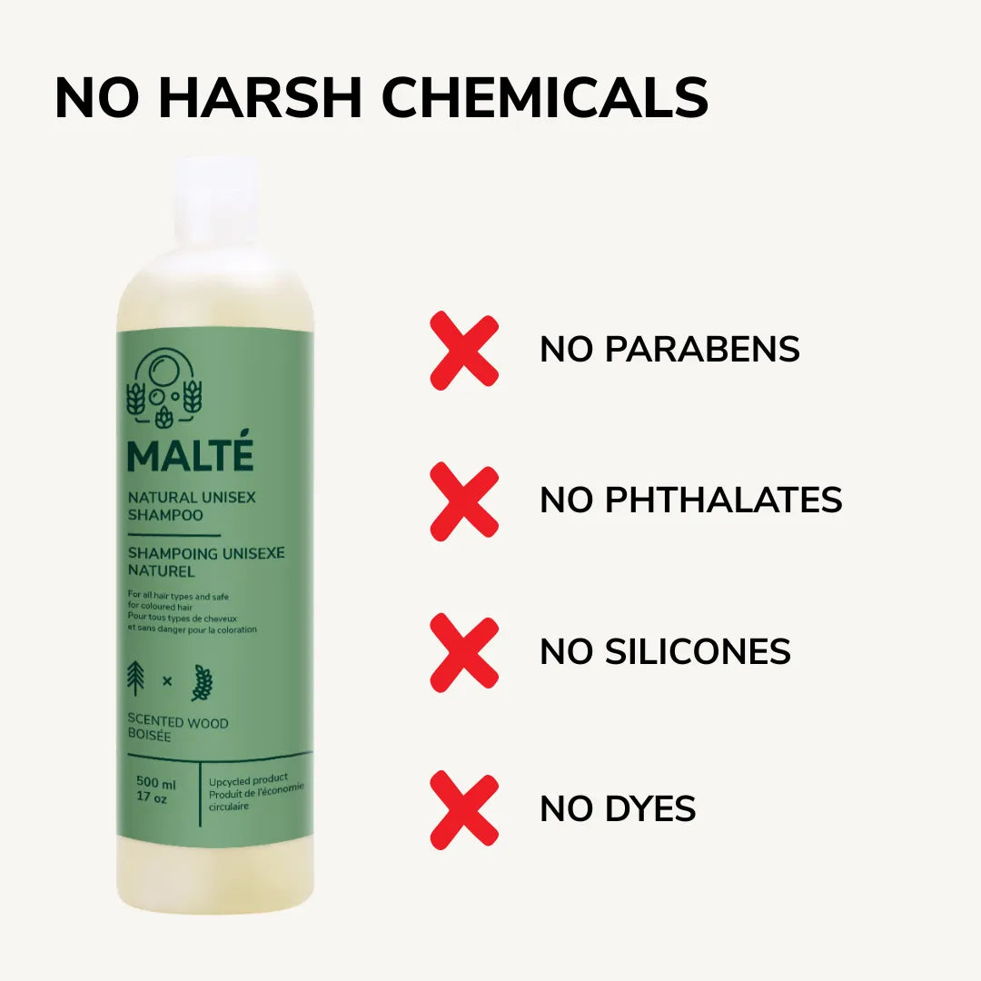 Shampoing hydratant et volumisant au parfum de bois