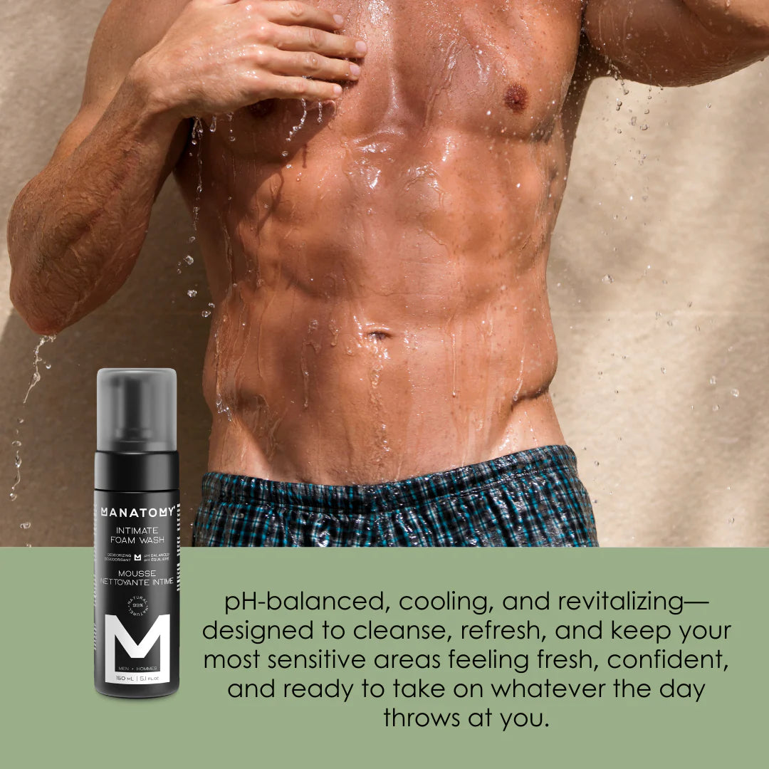 Gel douche intime pour hommes - Désodorisant et équilibreur de pH