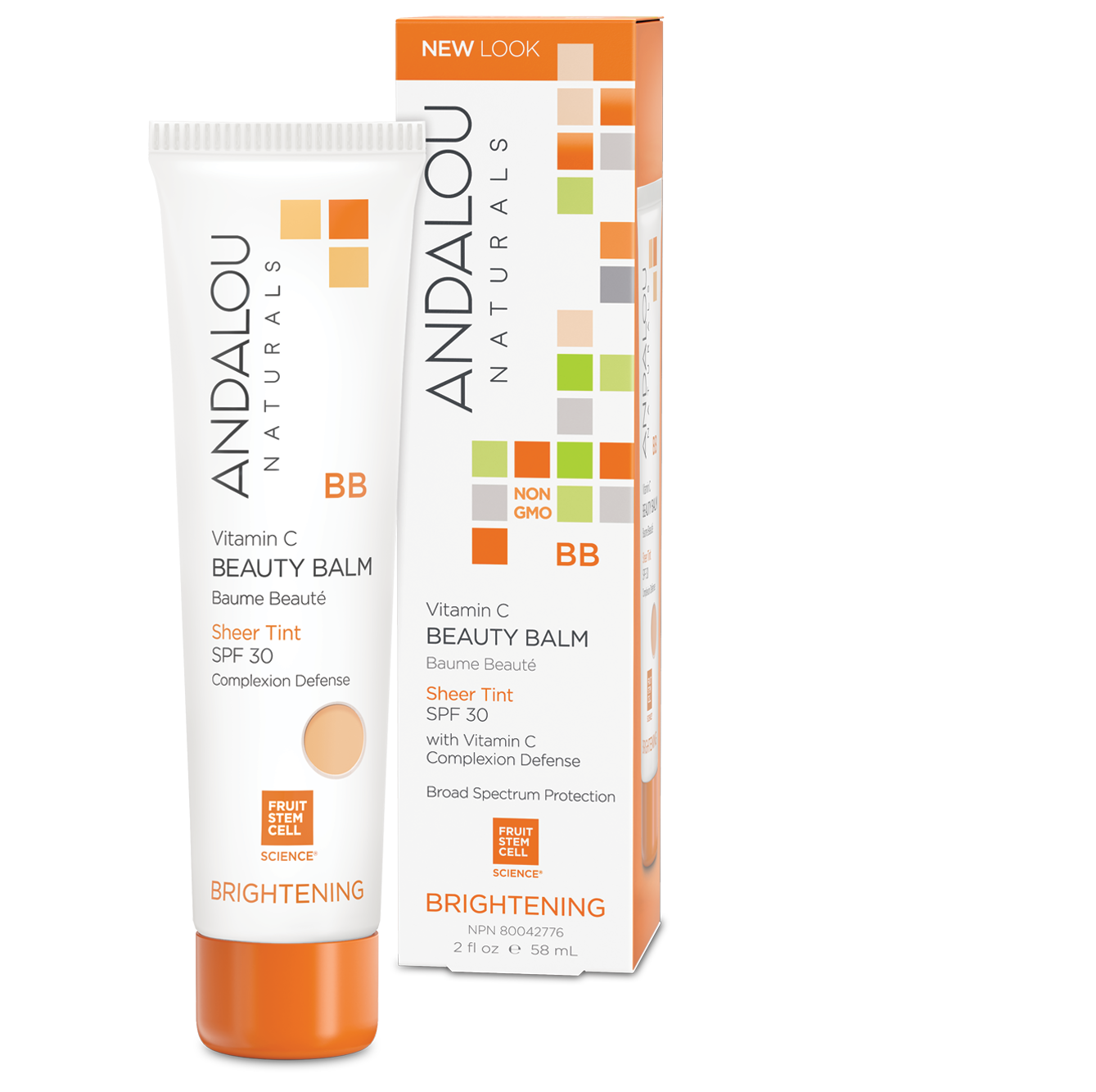 Andalou Naturals-Vit C Beauty Balm Sheer Tint SPF 30