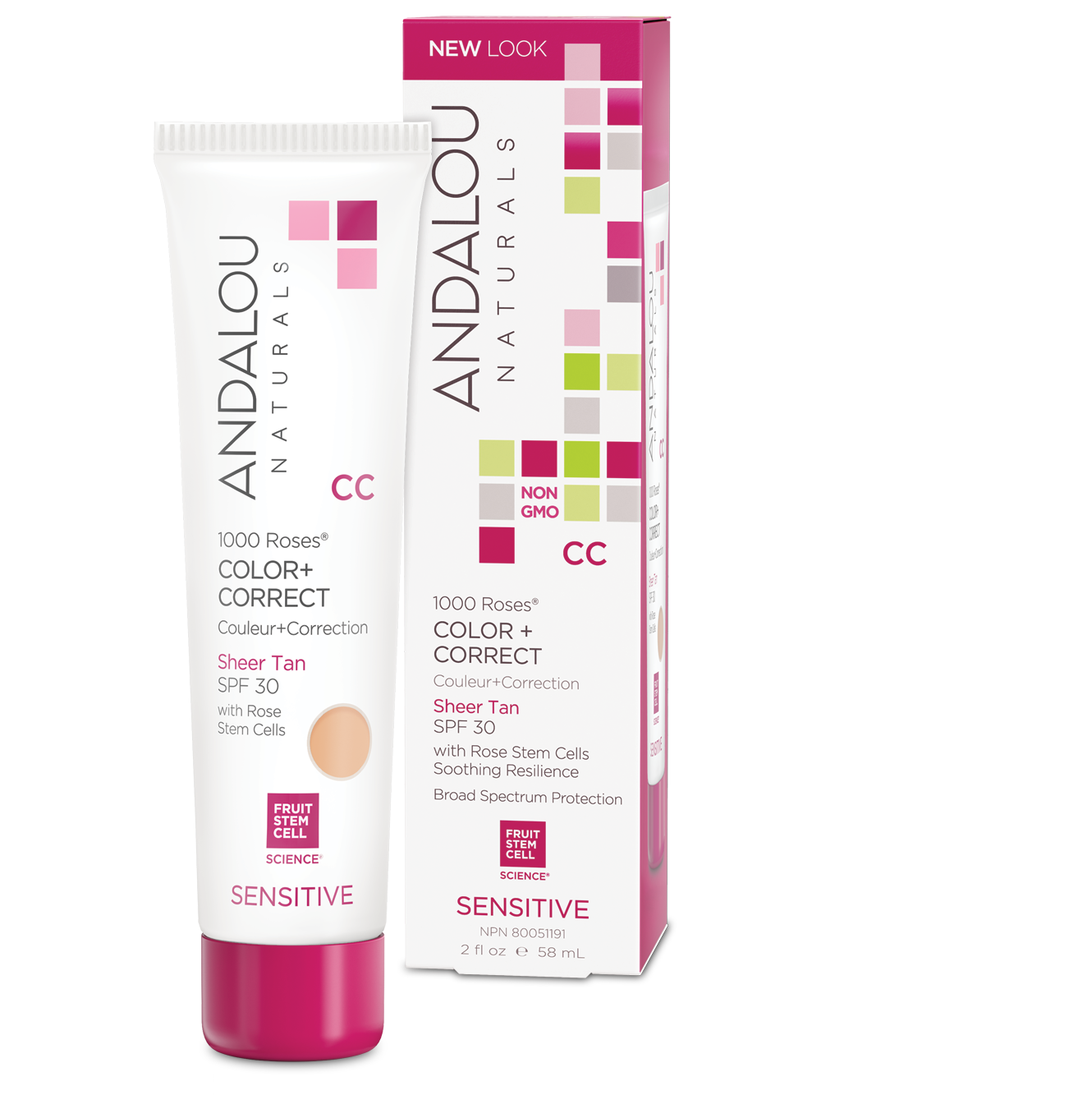 1000 Roses CC Sheer Tan SPF30 - Camomile Beauty - Green Natural Cruelty-free Beauty Shop