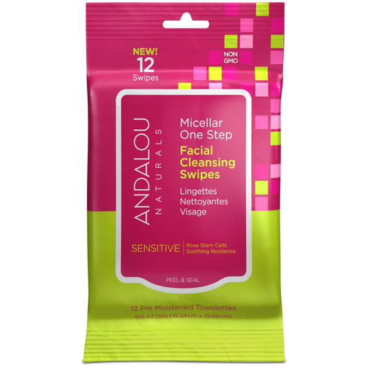 Andalou Naturals-Sensitive Micellar Facial Swipes