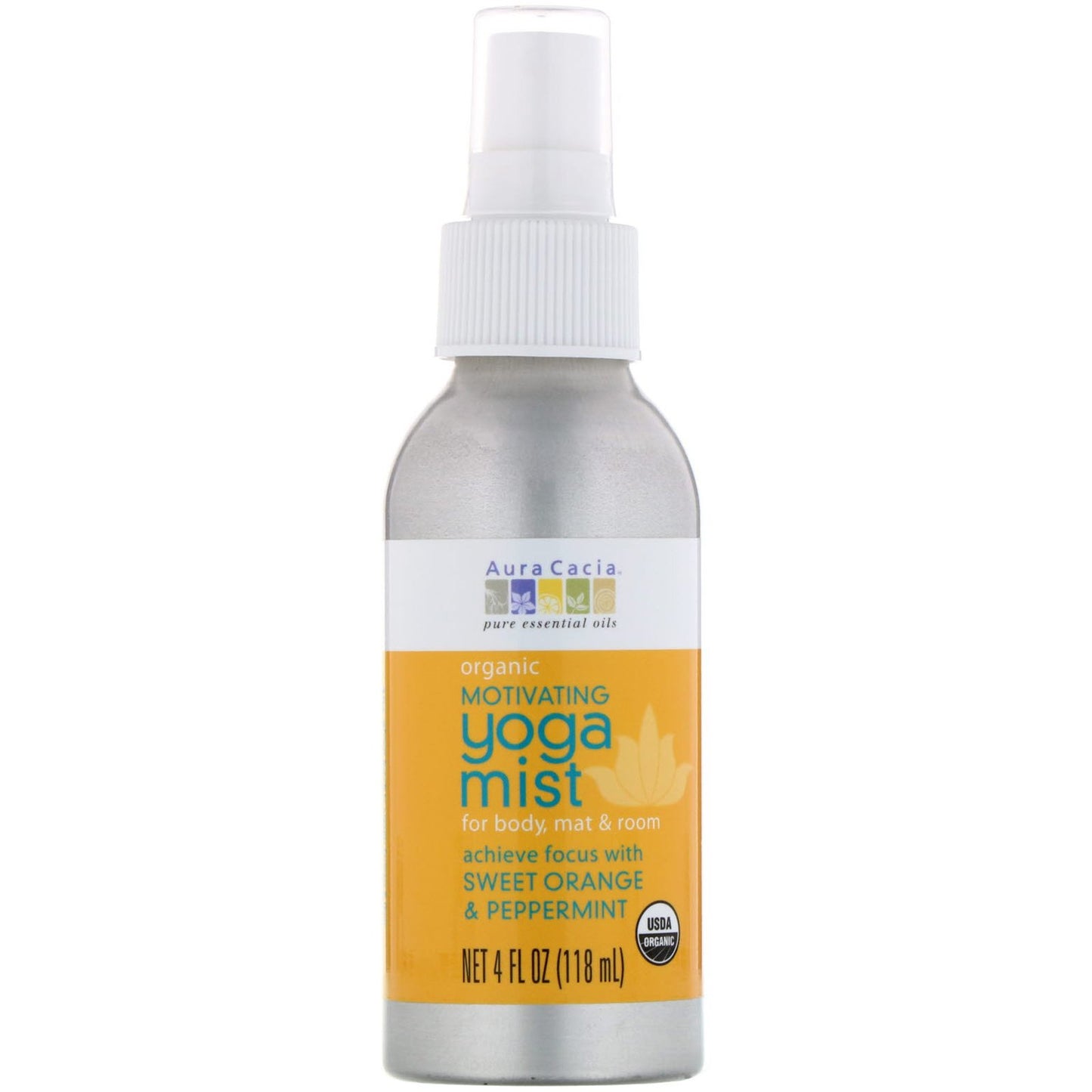 Aura Cacia - Motivating Yoga Mist - Sweet  Orange & Peppermint