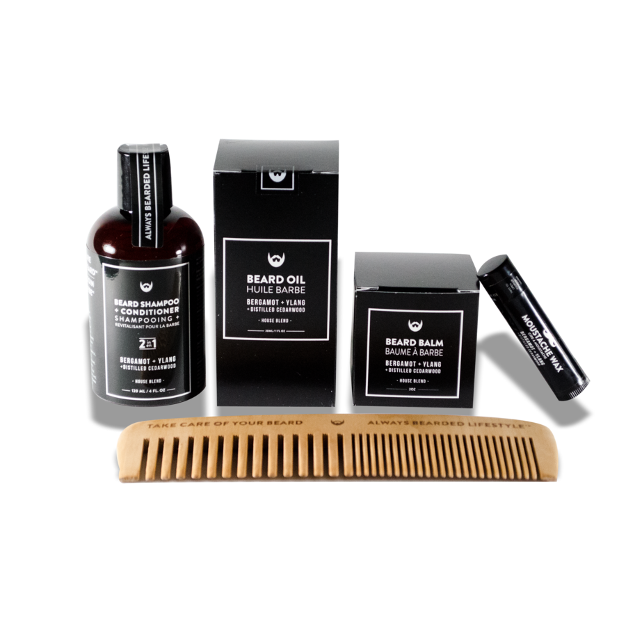 Beard Grooming Kit - Bergamot & Ylang - Camomile Beauty - Green Natural Cruelty-free Beauty Shop