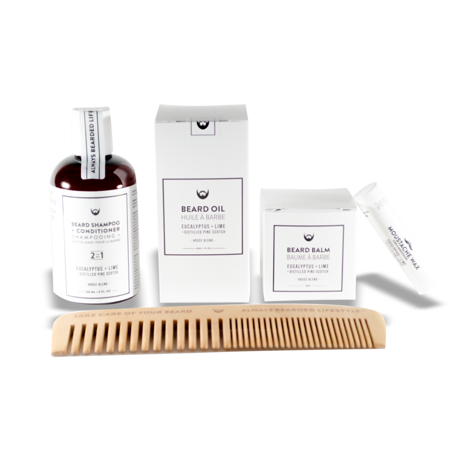 Beard Grooming Kit - Eucalyptus & Lime - Camomile Beauty - Green Natural Cruelty-free Beauty Shop