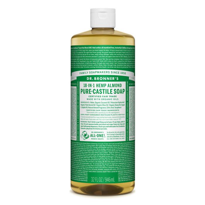 Dr. Bronner-Almond Pure-Castile Liquid Soap