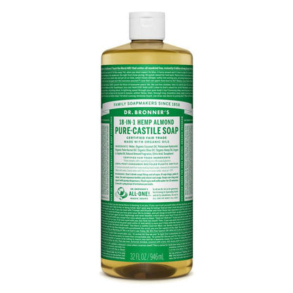 Dr. Bronner-Almond Pure-Castile Liquid Soap