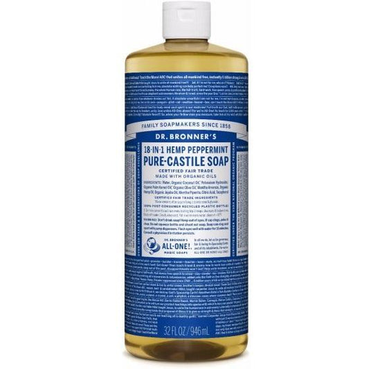 Dr. Bronner-Peppermint Pure-Castile Liquid Soap