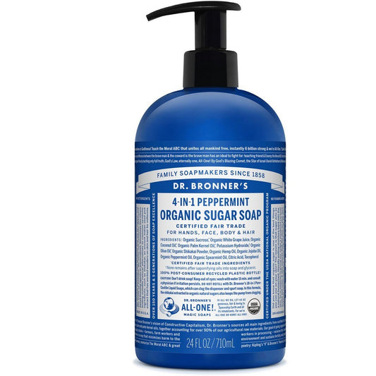Dr. Bronner - Peppermint Sugar Pump Soap 
