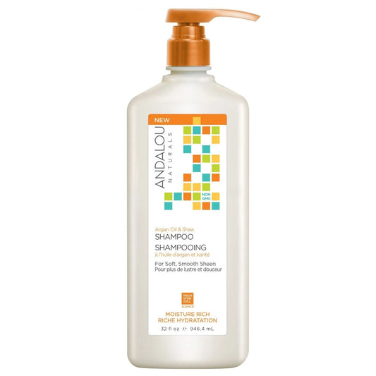 Andalou-Argan Oil & Shea Moisture Rich Shampoo