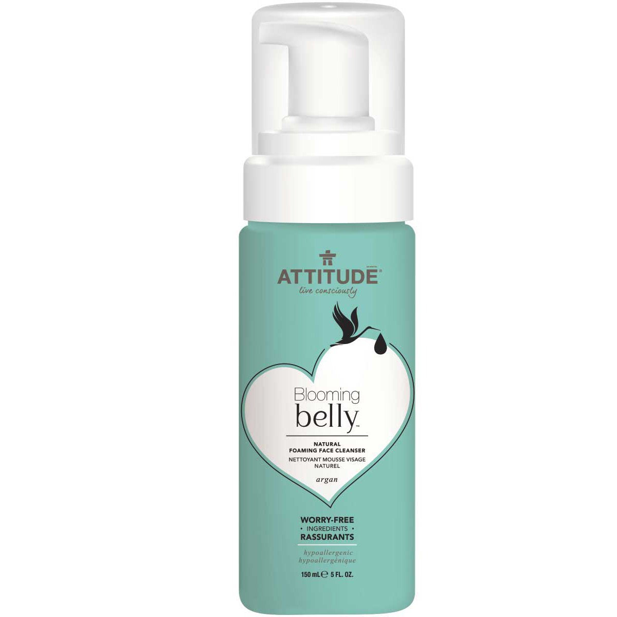 Blooming Belly - Natural Foaming Face Cleanser - Argan - Camomile Beauty - Green Natural Cruelty-free Beauty Shop