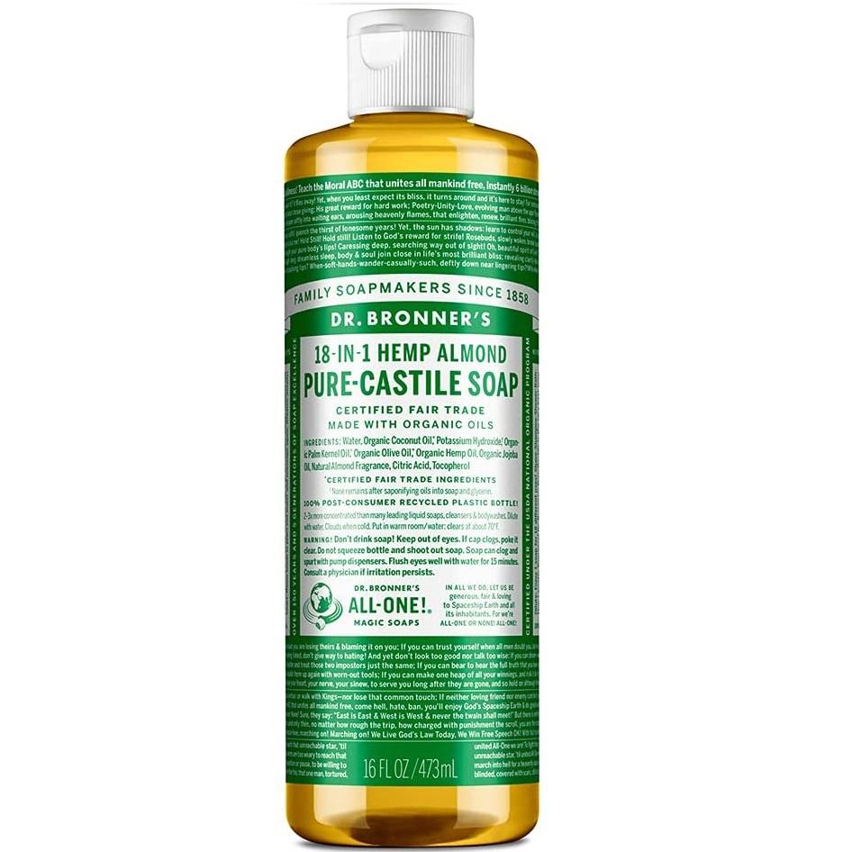 Dr. Bronner-Almond Pure-Castile Liquid Soap