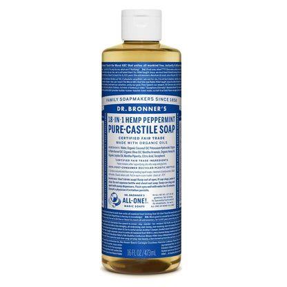 Dr. Bronner-Peppermint Pure-Castile Liquid Soap