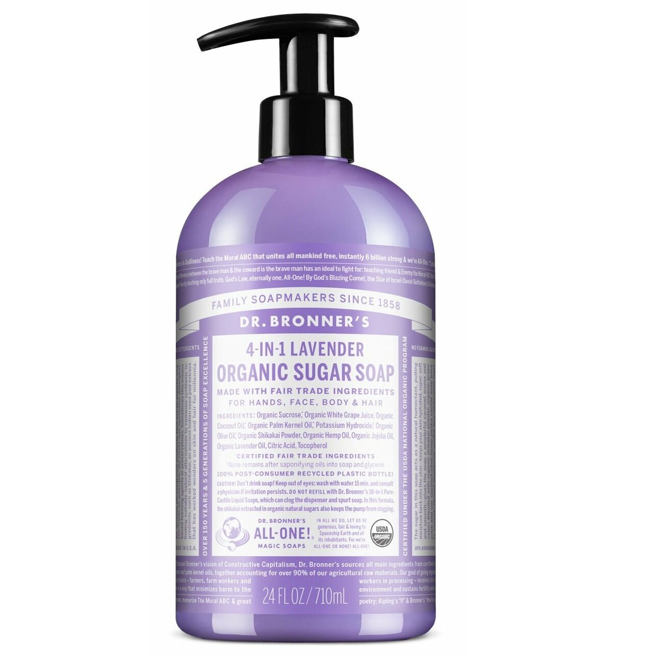 Dr. Bronner - Lavender Sugar Pump Soap