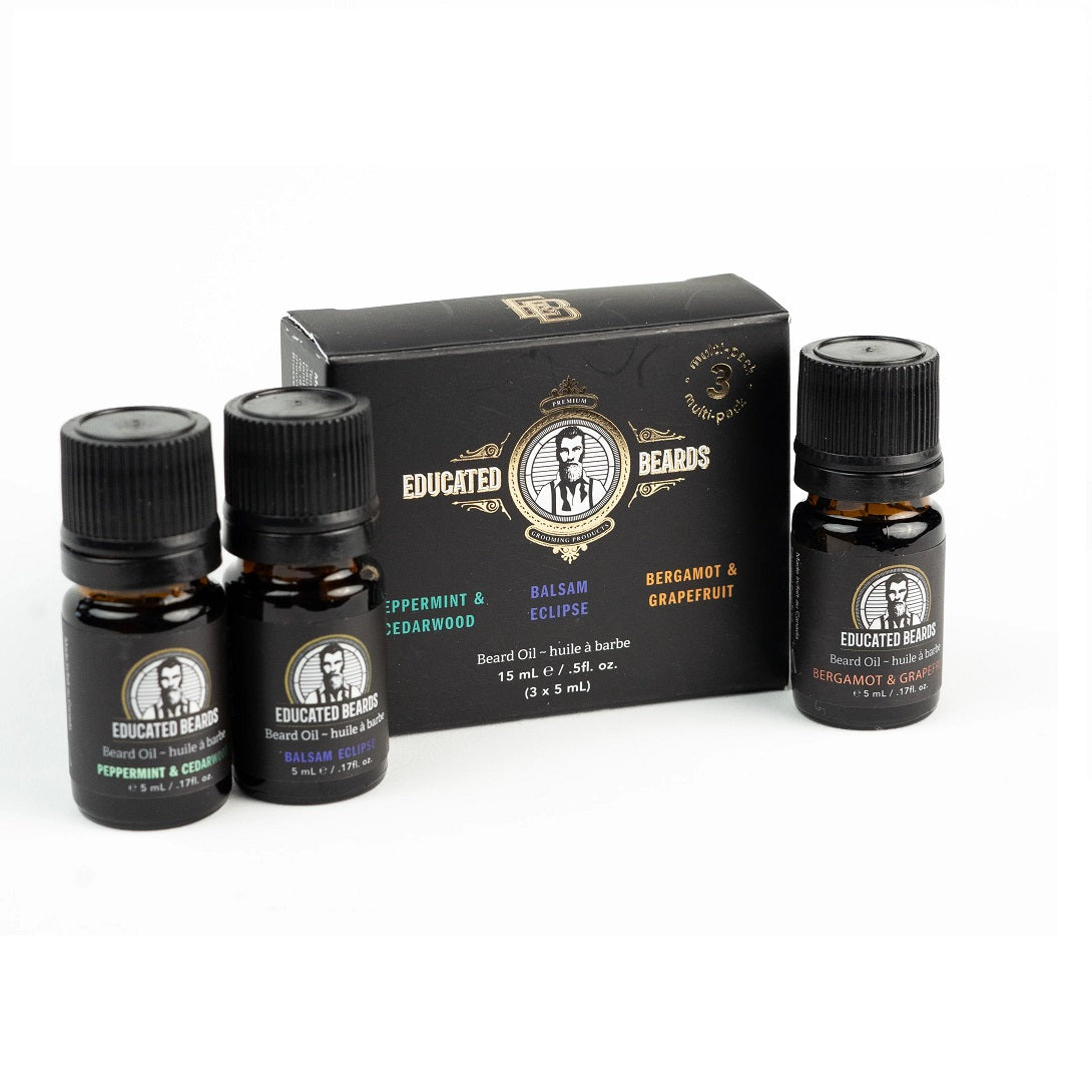 Educated Beards - Beard Oil - Variety Pack_15ml