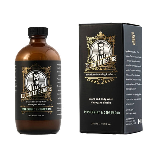 Educated Beards - Beard and Bodywash - Peppermint Cedarwood_250ml