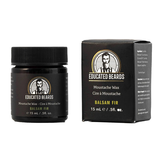 Educated Beards - Moustache Wax - Balsam Fir_15ml
