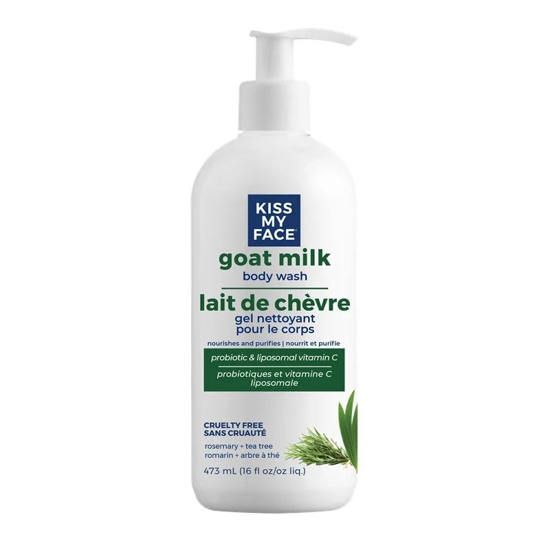 Kiss My Face - Goat Milk Body Wash - Rosemary & Tea Tree