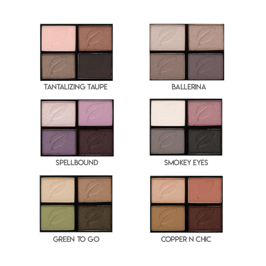 Eyeshadow Quads - Camomile Beauty - Green Natural Cruelty-free Beauty Shop