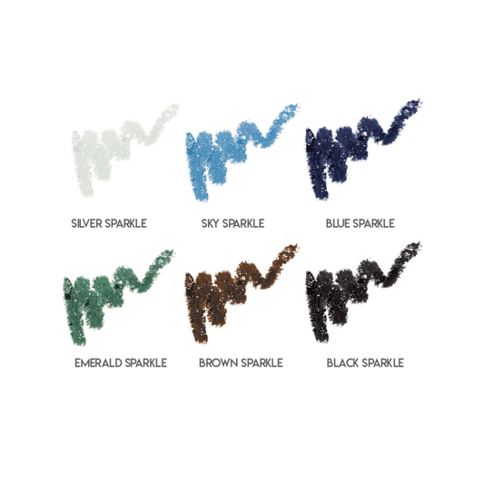 Palladio Glitter Pencil - BLACK SPARKLE - Camomile Beauty