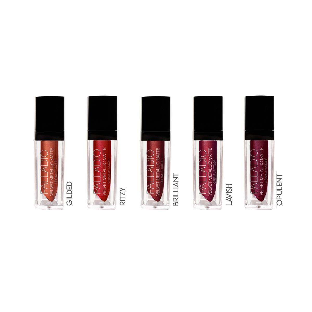Velvet Matte Metallic Cream Lip Collection - Camomile Beauty
